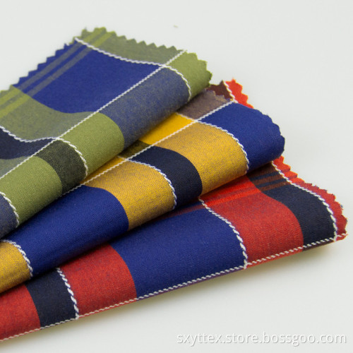 100%Cotton Madras Plaid Fabric Yarn Dyed
